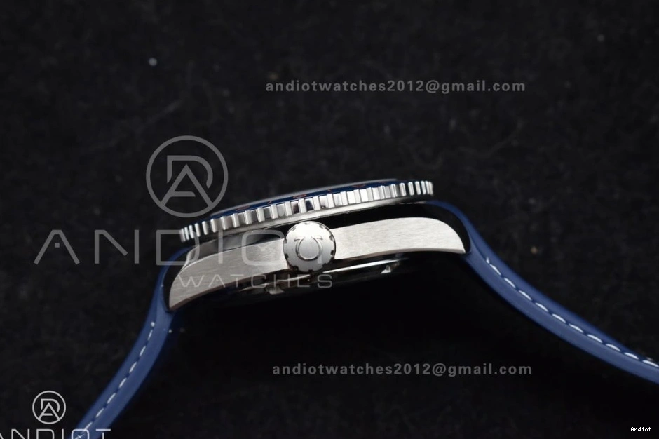 on Ceramic Co-Axial Edition Blue A8605 Planet VSF Best Dial Strap GMT Super Ocean 600M 43.5mm Bezel Blue Rubber Clone 1:1 1201